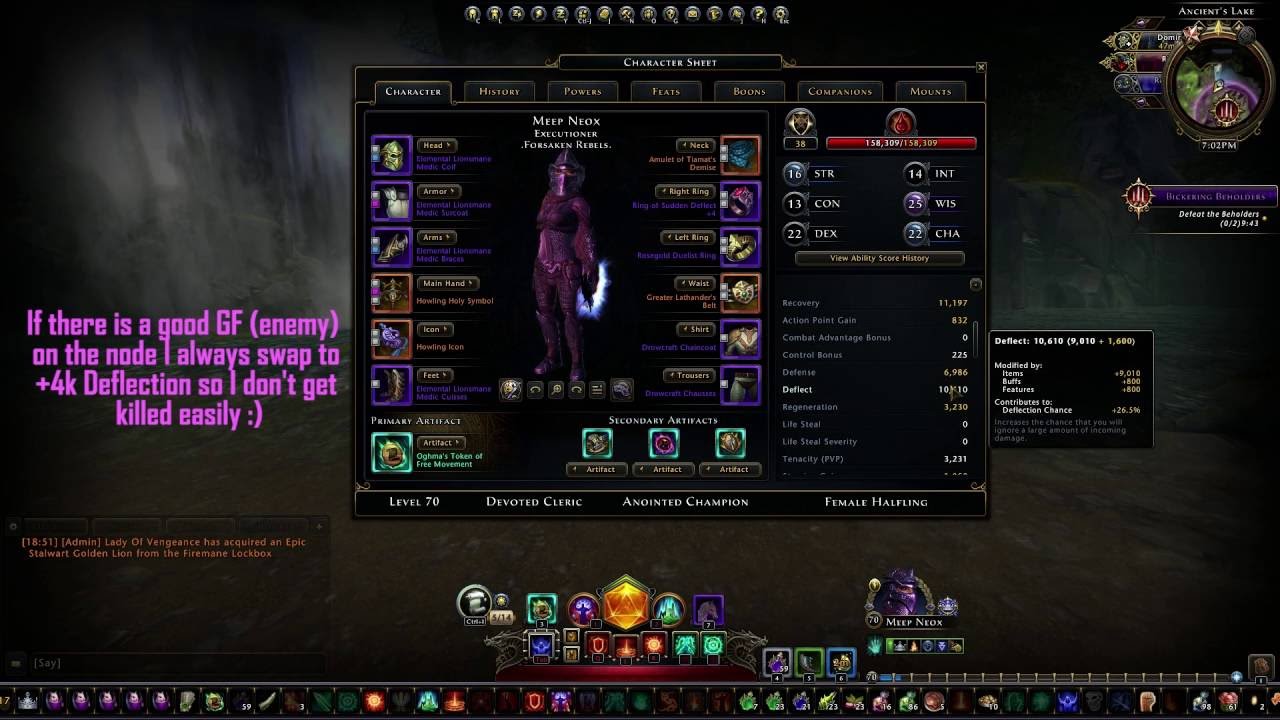neverwinter devoted cleric healing guide Neverwinter ps4 lvl 70 devoted cleric stack healer build, lords of.