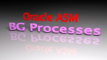 Oracle 12c R1 ASM Instance Background Processes