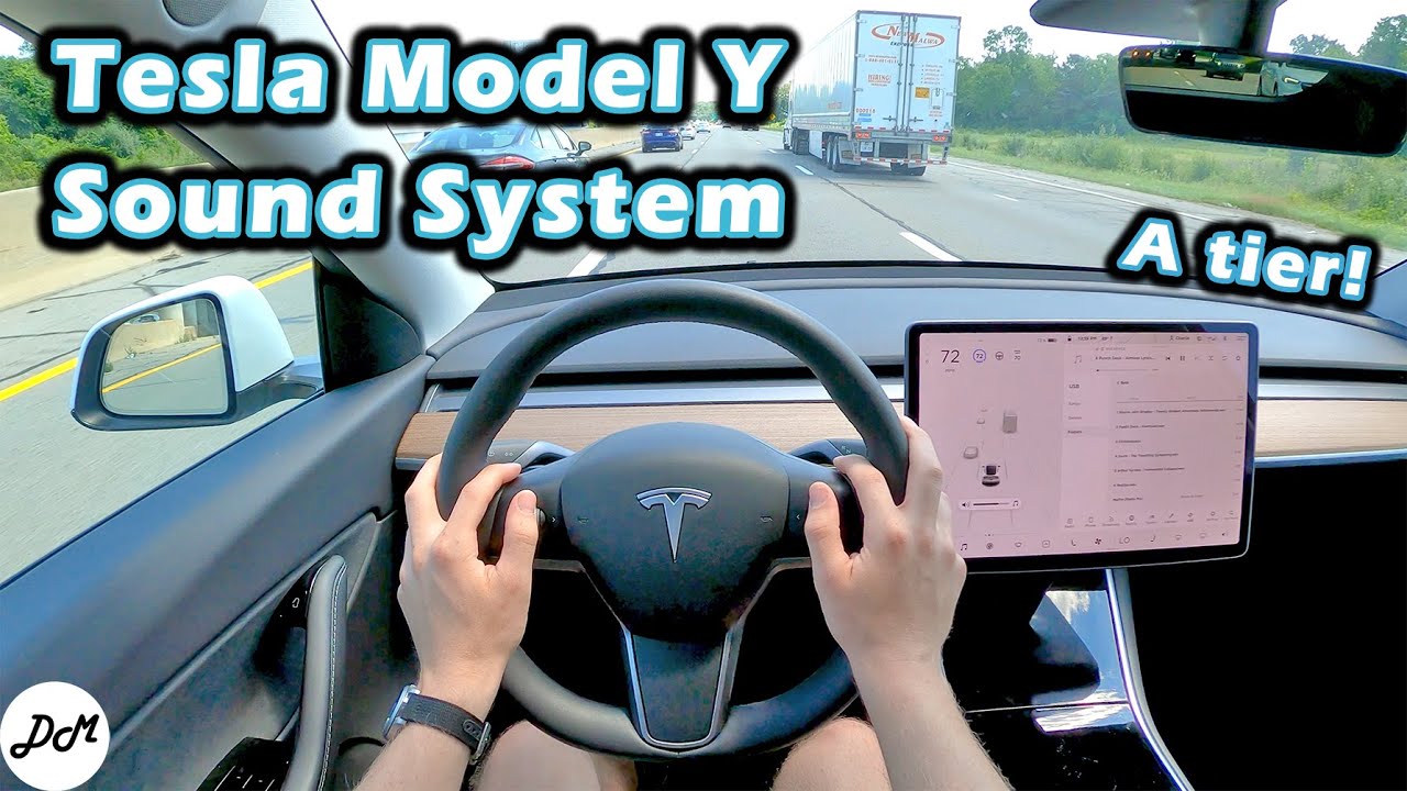 Tesla Model Y Sound System Test 14speaker Premium Sound System