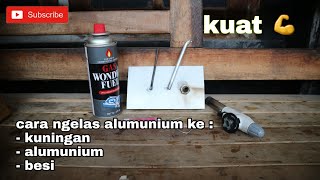 How to weld aluminum, brass, and iron using gas touch #welding #las
