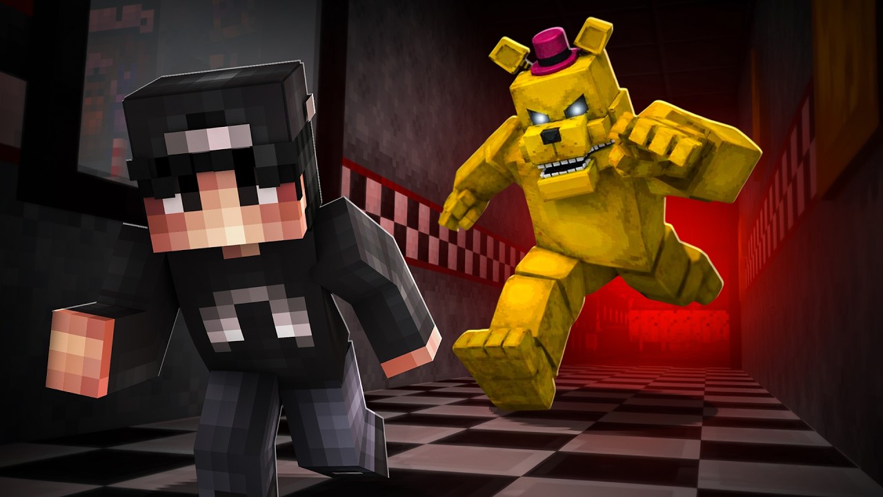 Fast Fredbear Chases Us in Minecraft...