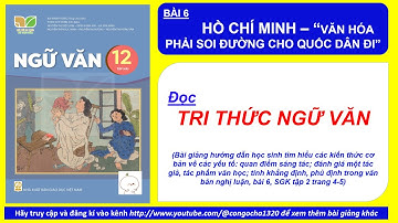 BÀI 6 TRI THỨC NGỮ VĂN- HỒ CHÍ MINH "VĂN HÓA PHẢI SOI ĐƯỜNG CHO QUỐC DÂN ĐI"- Ngữ văn 12- Kết nối