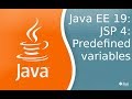Java EE 19: JSP 4: Предопределенные переменные