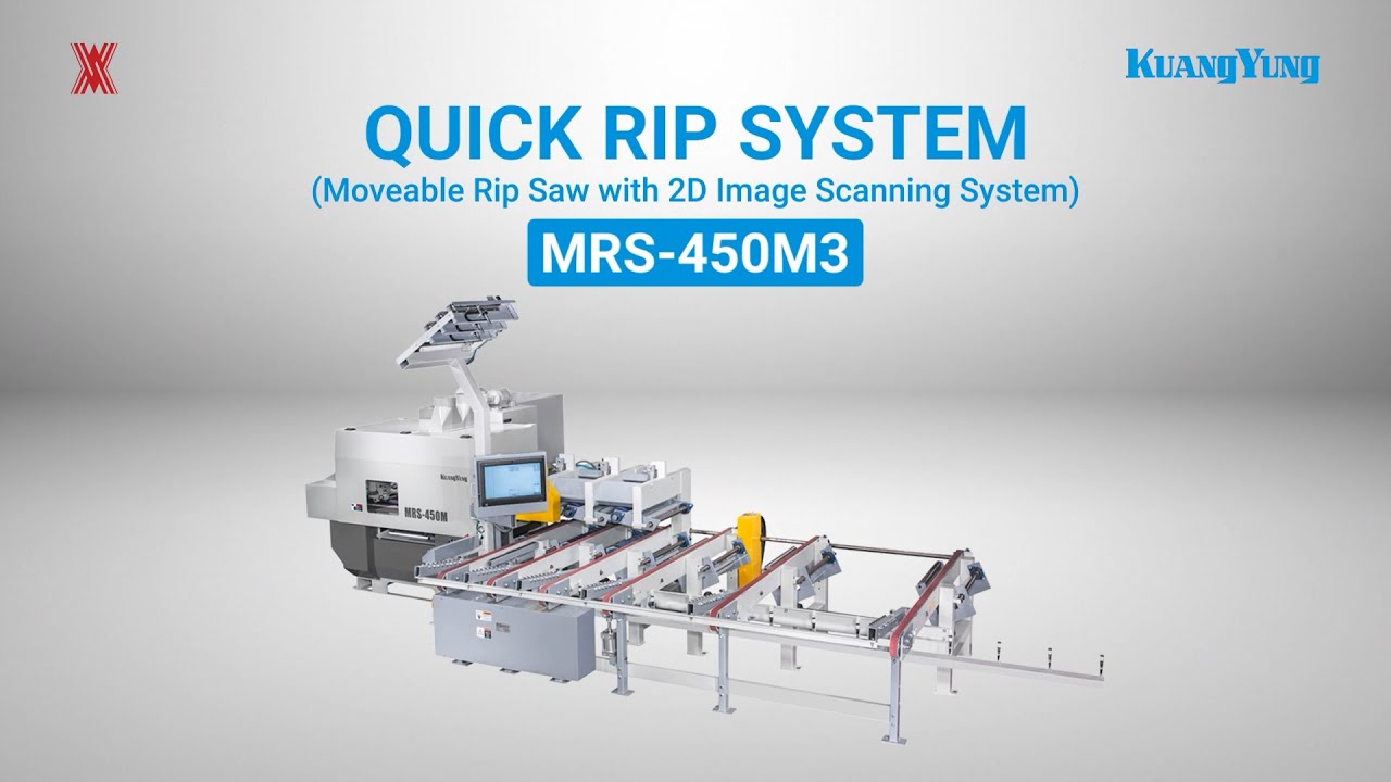 Kuang Yung MRS 450M3 + Quick Rip (Moveable Rip Saw with 2D Image Scanning System)