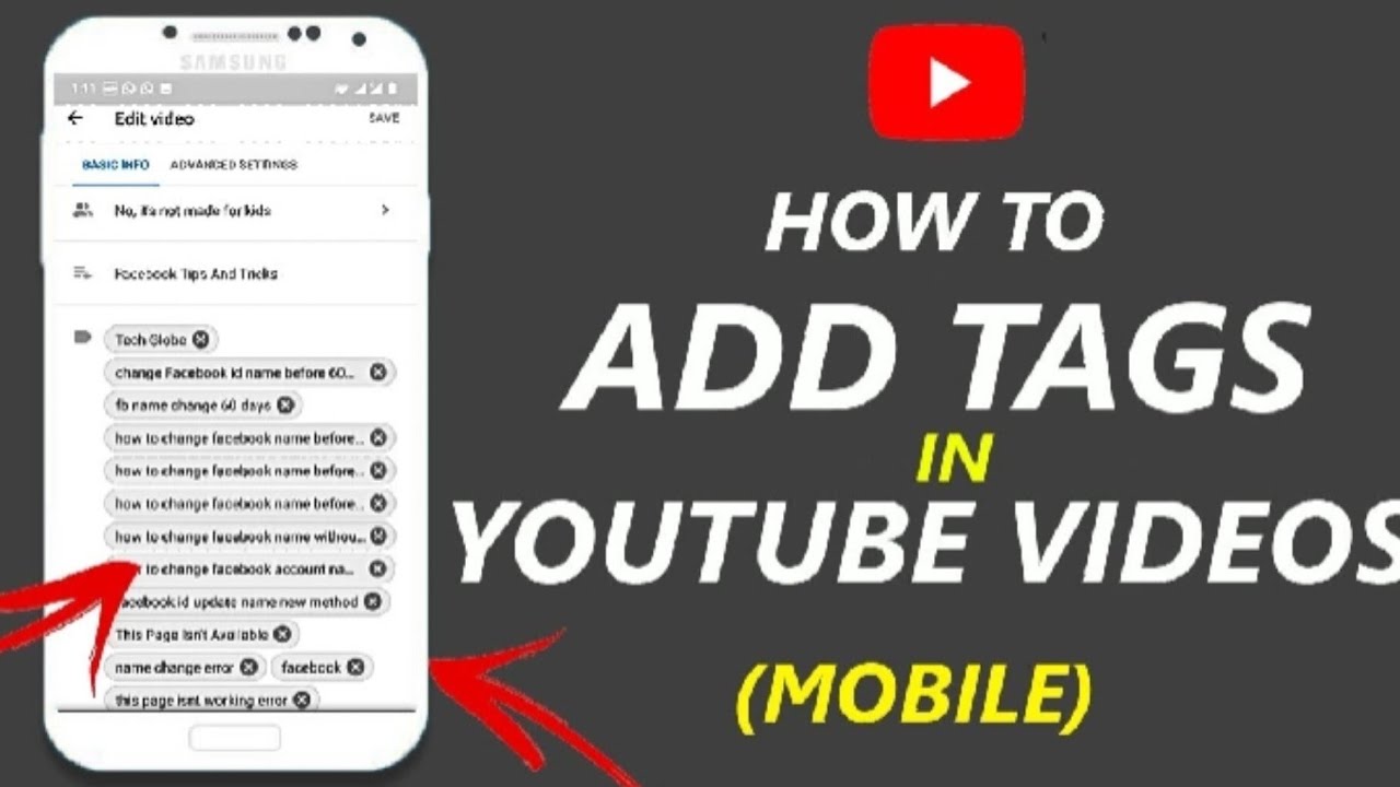 How to Add tags to your youtube videos from mobile 2023 - YouTube