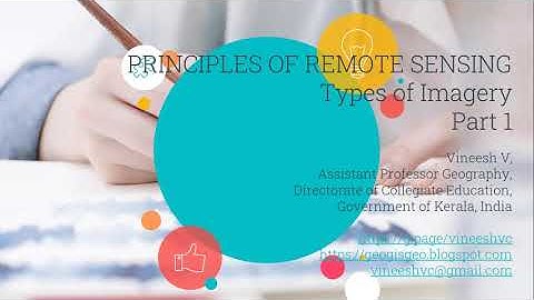 PRINCIPLES OF REMOTE SENSING. Types of Imagery. Part 1. #GIS #Remote_Sensing #Geography #Cartography
