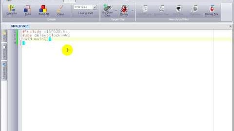 2. Blink Led 16F628 PIC C CCS Compiler