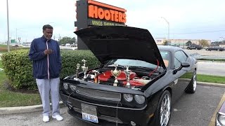 Player Profile 2016 Dodge Challenger Great Chrome Rims - Hooters Car Show