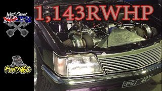 TWIN TURBO COMMODORE PSI-427 PUNCHES OUT 1,143RWHP ON THE HUB DYNO
