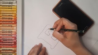 Como fazer molde de letras pelo celular ?!