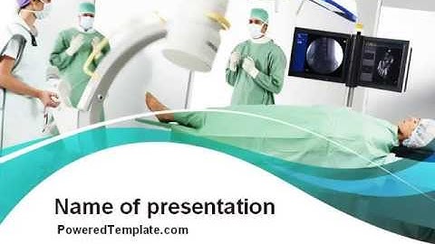 Preparing Of Operating Room PowerPoint Template by PoweredTemplate.com