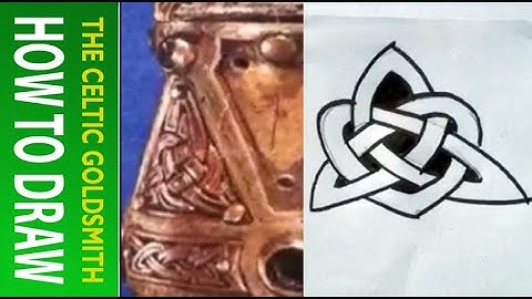 How to Draw Celtic Knots 6 - Clonmacnoise Triskele #3 Heart Knot