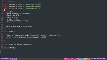nvim telescope tutorial #3: color picker from scratch ( switching themes )