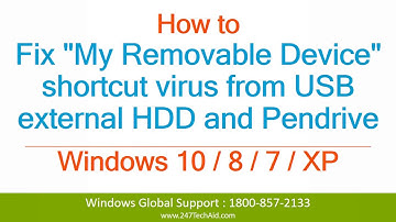 How to Fix My Removable Device Shortcut Virus from USB External HDD and Pendrive