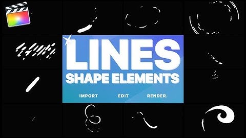 Flash FX Shape Lines Final Cut Pro Templates