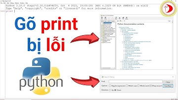 Sửa lỗi không gõ được lệnh trong Python
