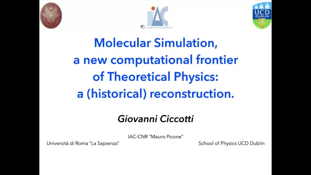G. Ciccotti & G. Battimelli - Simulazione molecolare