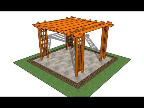 How To Build A Pergola On A Patio - YouTube How to build a pergola on a patio - How To Build A Pergola On A Patio - YouTube