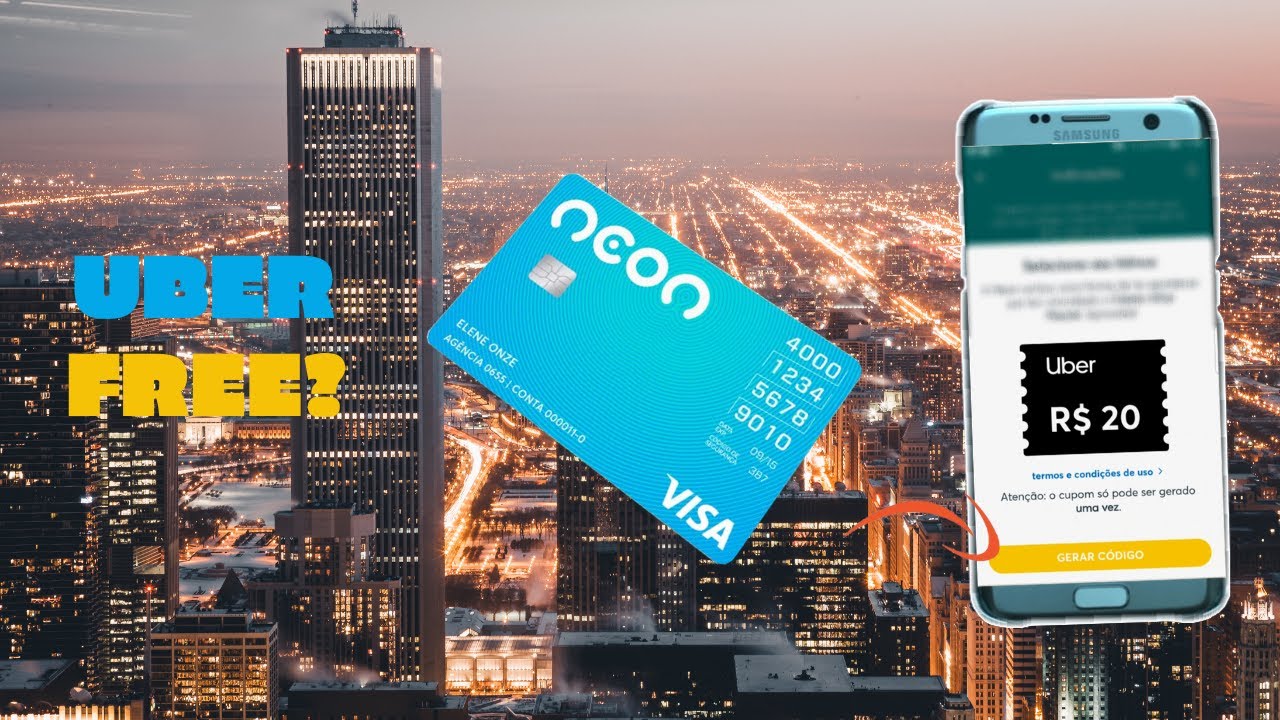 Cartão de crédito Neon: como utilizá-lo para andar de Uber sem pagar nada???