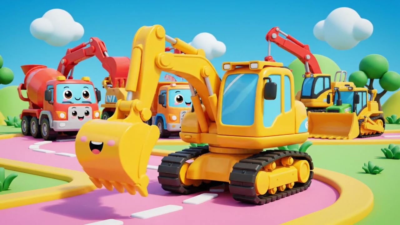 🏗️ Heavy Machines for Kids | Construction Vehicles Cartoon