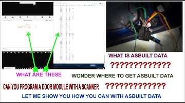 How to program a Ford door module using asbuilt data, where to locate asbuilt and install the data.