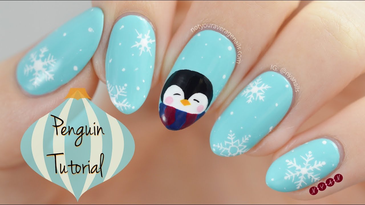 9. "Cute Penguin Nail Design" - wide 8