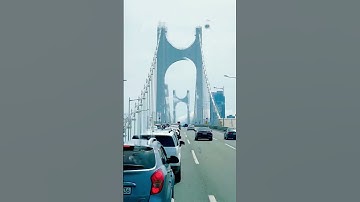 Discover Gwangan Bridge, the San Francisco Bridge of S.K. in stunning Busan! #Travel #shortvideo
