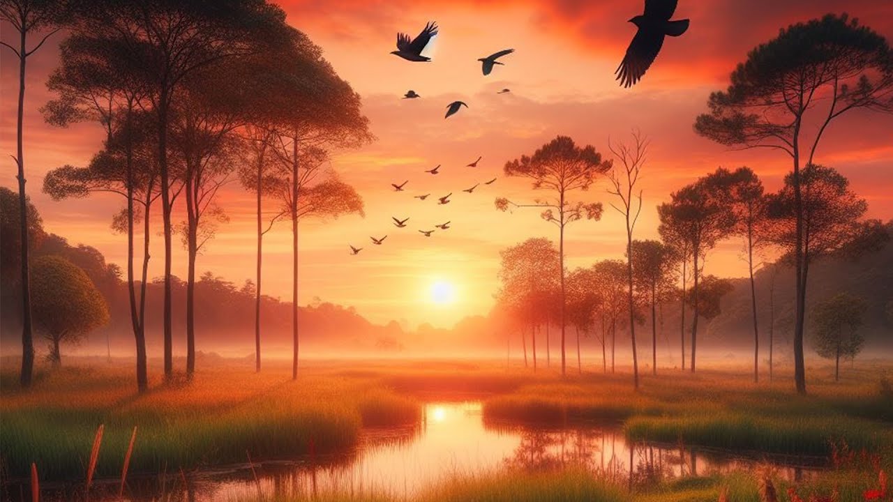 Nature Sy Deep Sleep Music: 2 Hours of Relaxing Nature Sounds & Sunset Scenery ...