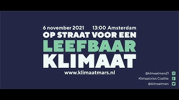 Klimaatmars 2021, 6 november, Amsterdam
