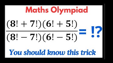 Conquering this nice Olympiad Maths question made easy | Maths Olympiad