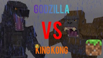 Godzilla Vs King Kong - Minecraft [ADDON MCPE 2025 - EPIC BATTLE]