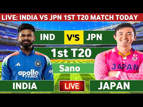 🔴india vs japan 1st T20 live match | india vs japan cricket match today scorecard