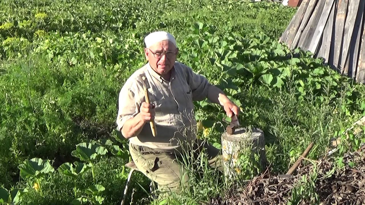 Кокино Брянская обл. Отбивка косы - Мастер-класс. Автор видео - Юрий ...