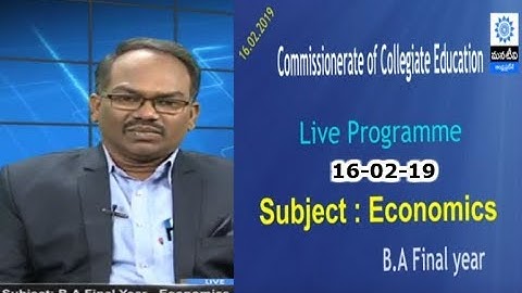Commissionerate of Collegiate Education  | Economics | Performance of Agriculture Finance in A.P.