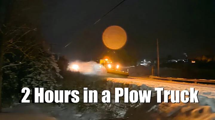 ❄️ 2 HOUR SNOW PLOW RIDE ALONG ❄️ The View From A Mack Granite Snow Plow ❄️