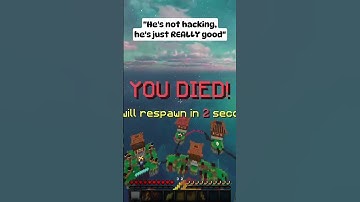 “He’s not hacking, he’s just REALLY good” #hacker #bedwars #minecraft