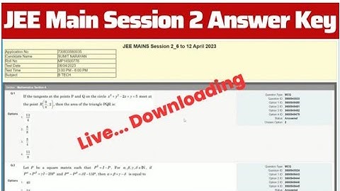 JEE Mains Answer Key 2023 Kaise Check Kare ?How to Download JEE Main Answer Key 2023 Session 2 ?Link