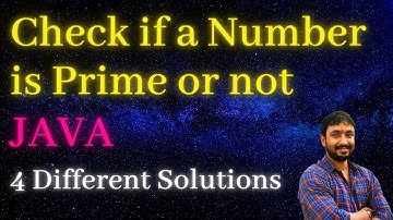 Java program to check if a number is Prime Number or Not | Java Interview Question and Answers