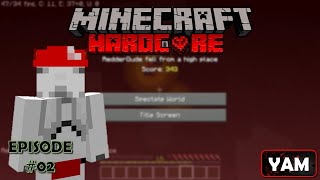 I died in my HARDCORE minecraft survival world