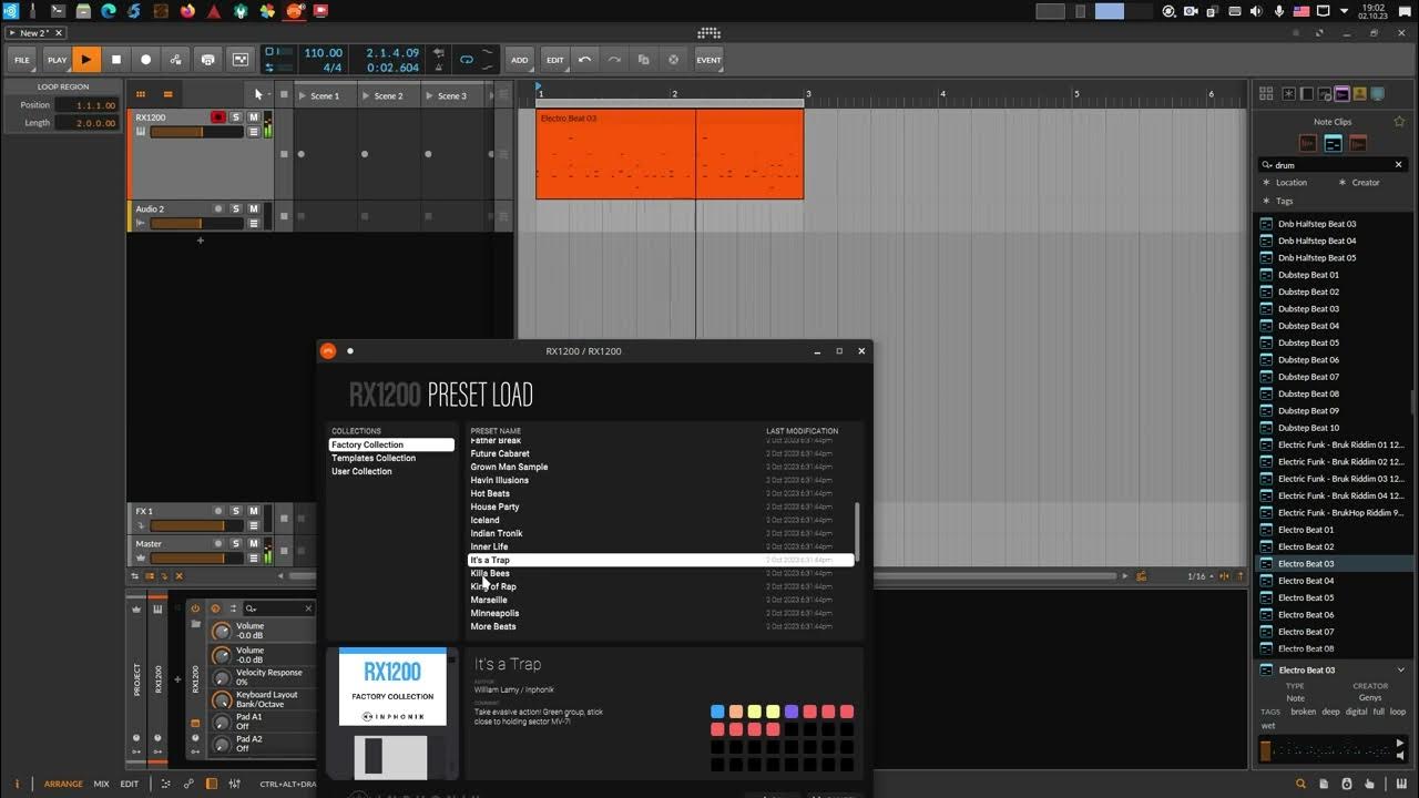 RX1200 sampler for Linux. YouTube