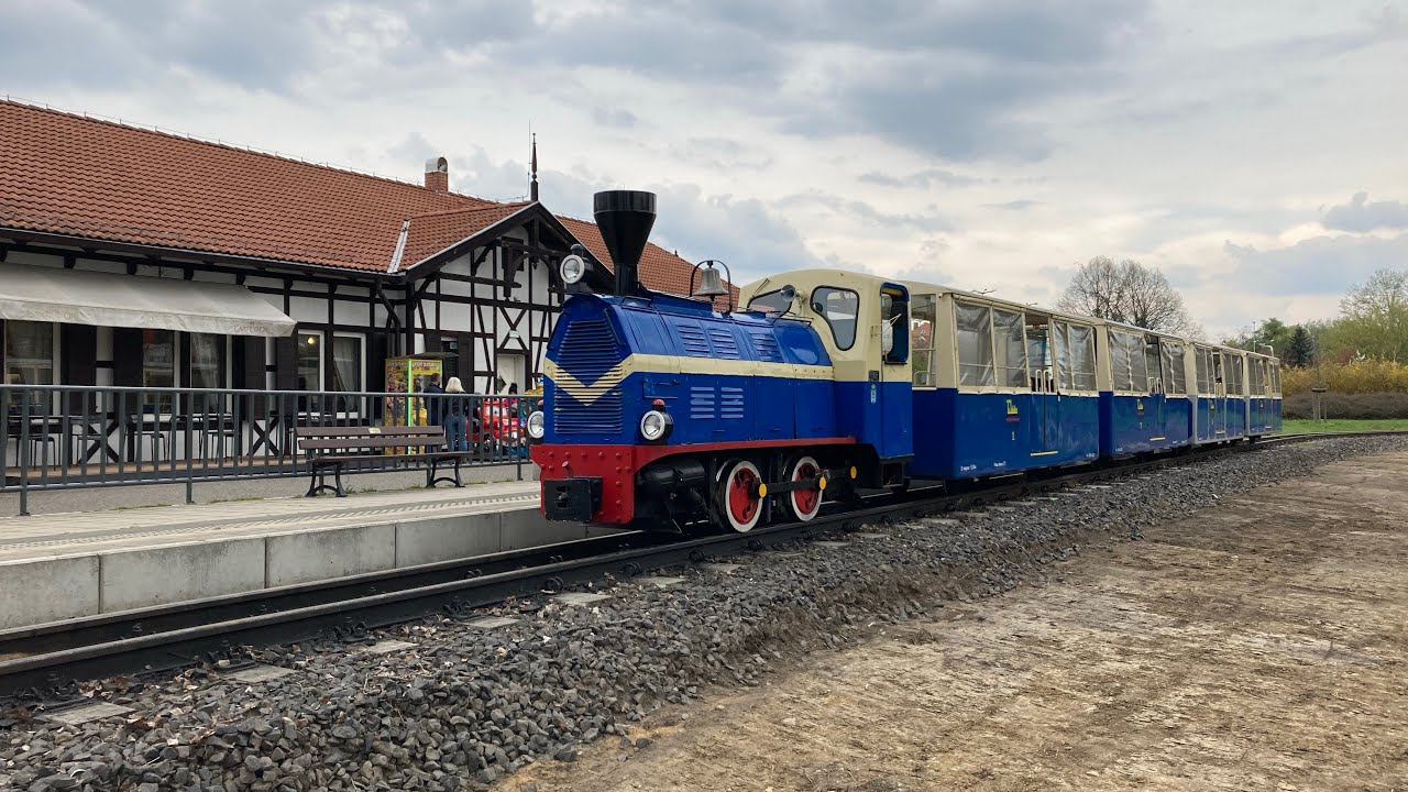 Rozpoczęcie sezonu 2022 na Kolejce Parkowej Maltanka w Poznaniu. Mix przejazdów na stacji Maltanka