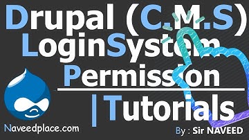 Drupal LoginSystem - Users - Permission - AccountSetting