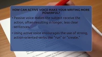 How Can Active Voice Make Your Writing More Powerful? - Lexicon Lounge