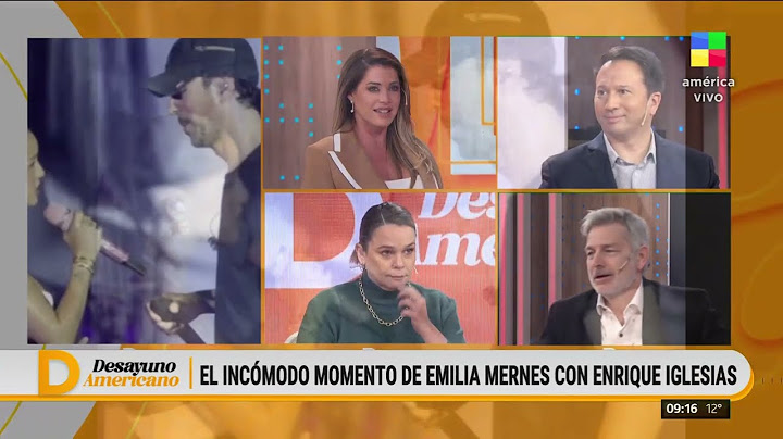Polémica por el intento de beso de Enrique Iglesias a Emilia Mernes