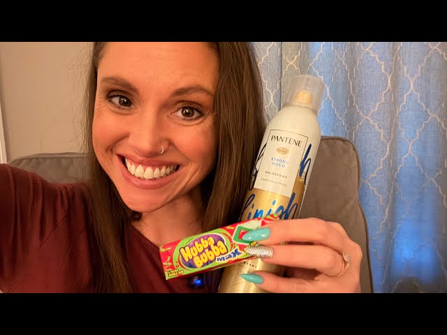 ASMR Grocery Haul 🛒 Soft Spoken + Hubba Bubba Gum Chewing