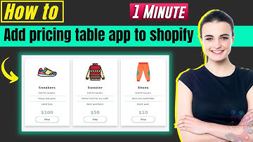 How to add pricing table app to shopify 2025