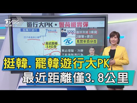 【談政治】挺韓、罷韓遊行大PK　最近距離僅3.8公里