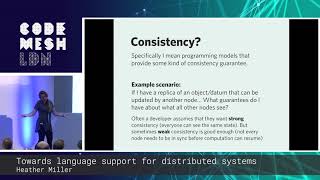 Celebrity Heather Miller - Towards language support for distributed systems | Code Mesh LDN 18 Profile