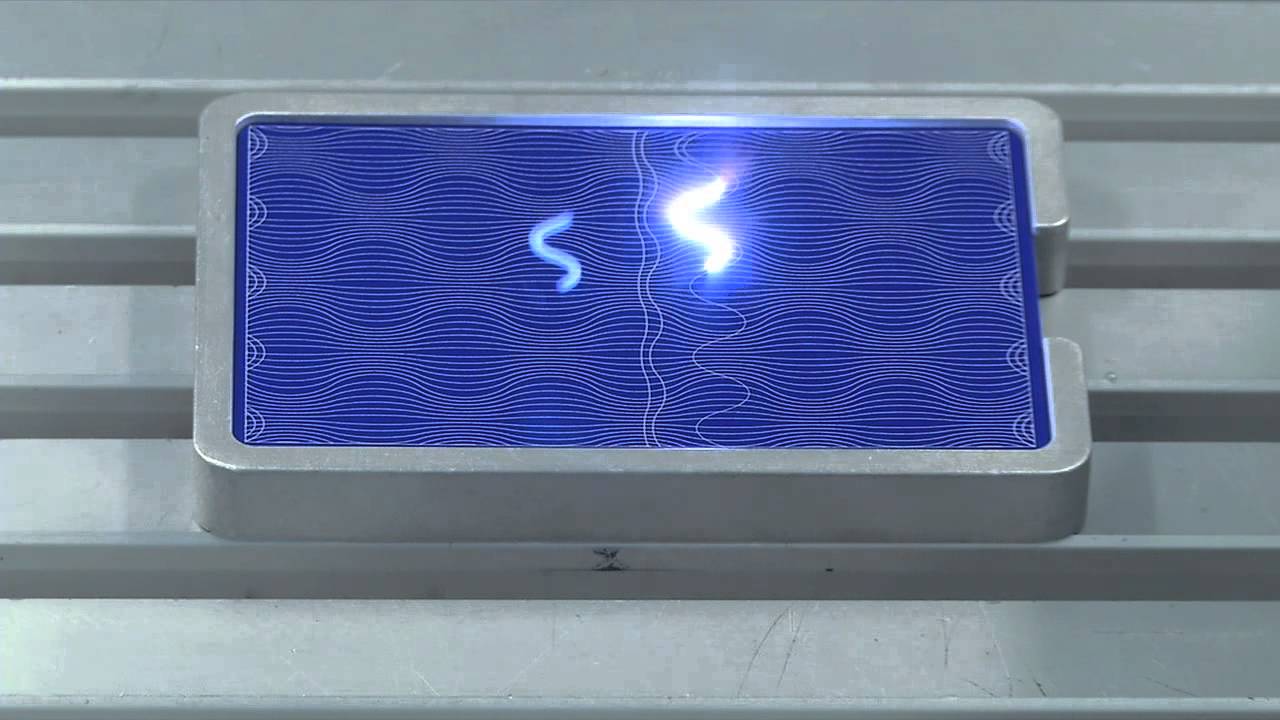 TRUMPF laser marking Ablating of anodized aluminum YouTube