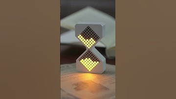 Electronic Hourglass Timer with LED Light, Modern Digital Sand Timer for Office, Meditation